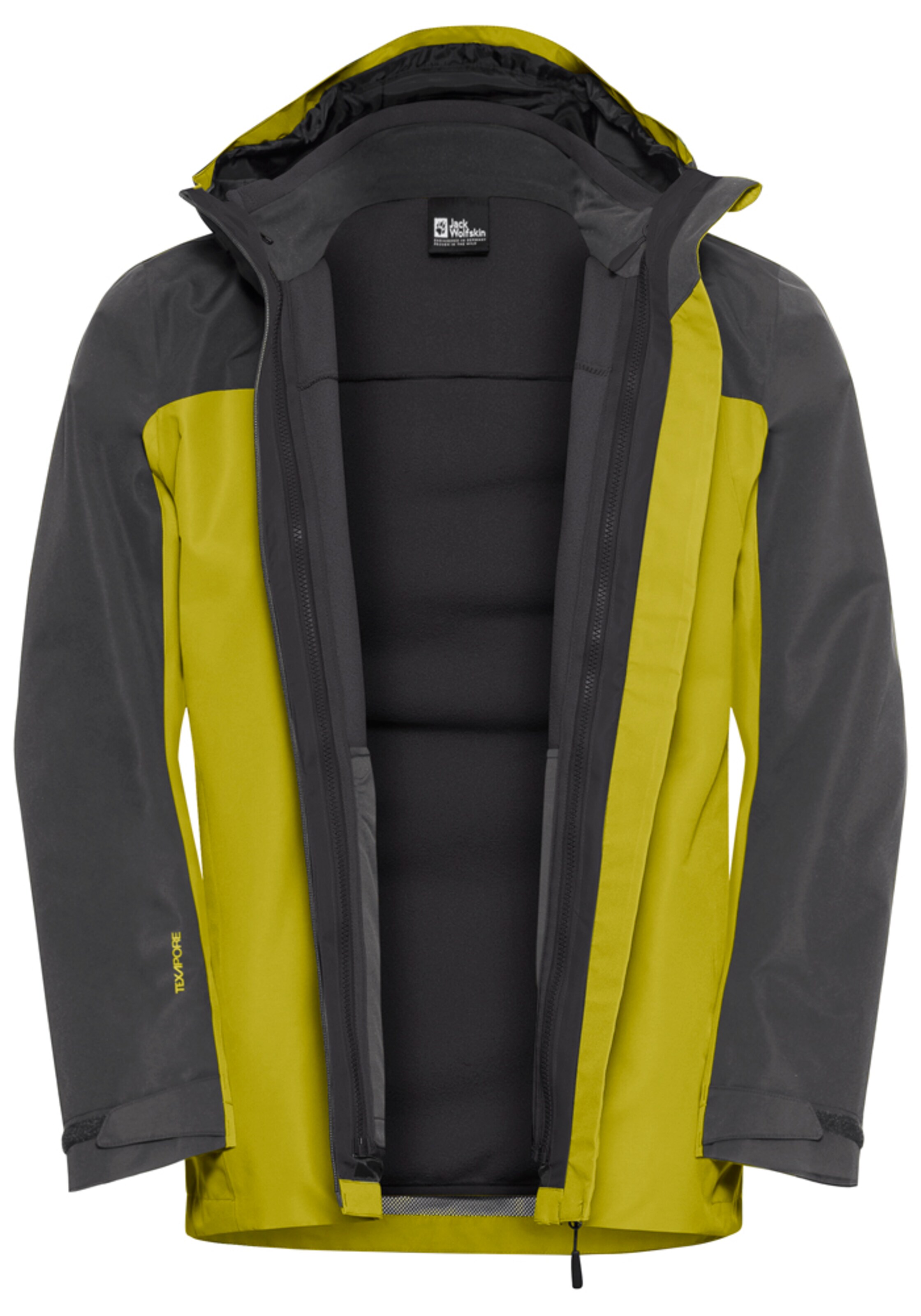 JACK WOLFSKIN Outdoor jacket 'Taubenberg' in Black