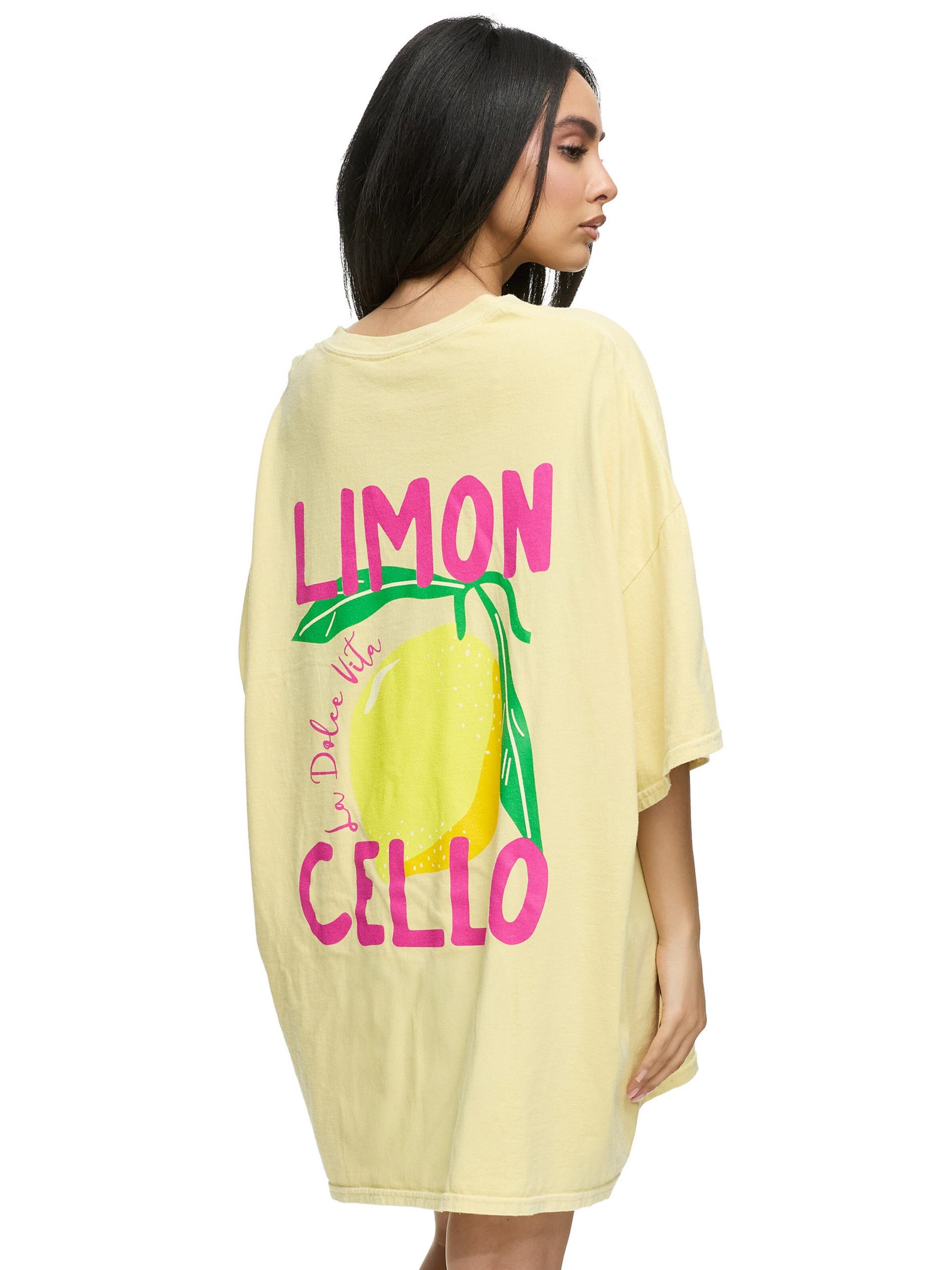 Worldclassca Oversizeshirt 'Limon Cello'‌‌‌‌‌‌‌‌ in Gelb: Vorderseite