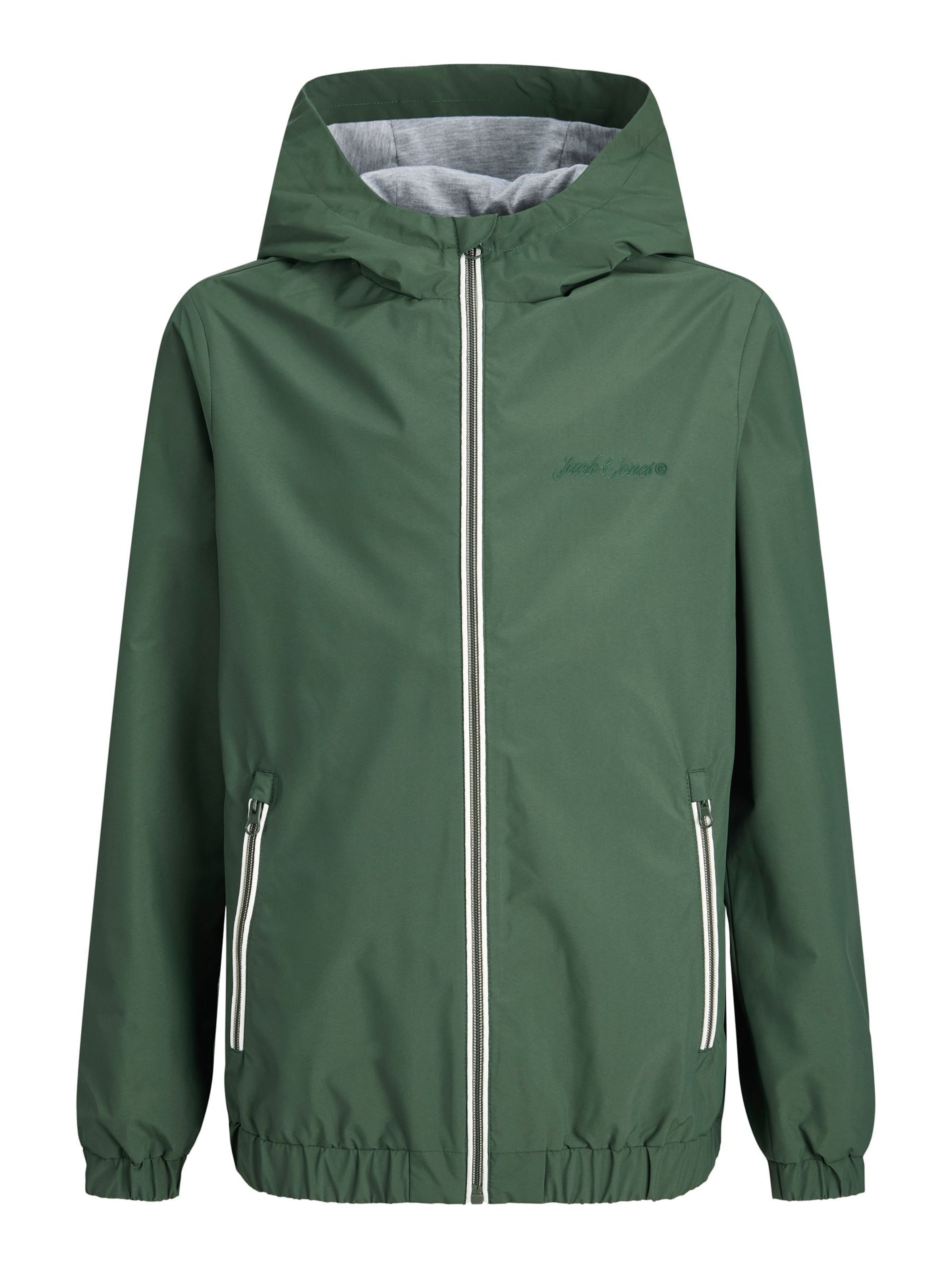Jack & Jones Junior Overgangsjakke i grøn: forside