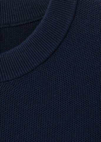 MANGO MAN Sweater 'Ten' in Blue
