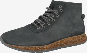 BIRKENSTOCK Lace-Up Ankle Boots 'Atlin' in Grey: front