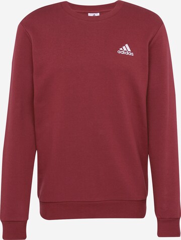 Felpa sportiva 'Essentials' di ADIDAS SPORTSWEAR in rosso: frontale