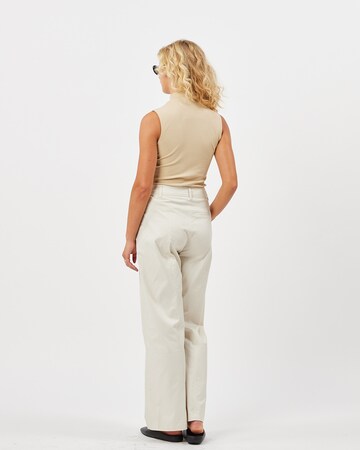 minimum - Top 'Mokka' en beige