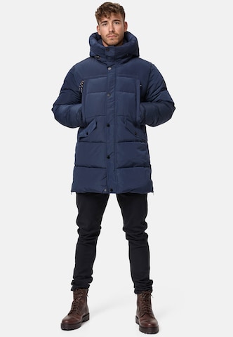 INDICODE JEANS Winterparka 'Kasper' in Blauw