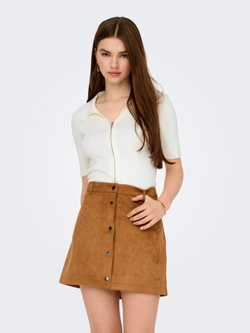 JDY Cardigan 'JDYNannna' i hvid: forside