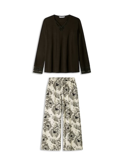 Gisela Pijama em creme / preto, Vista do artigo