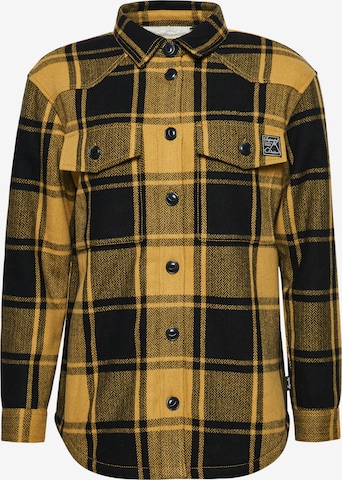 Superdry Between-Season Jacket 'BORG' in Yellow: front