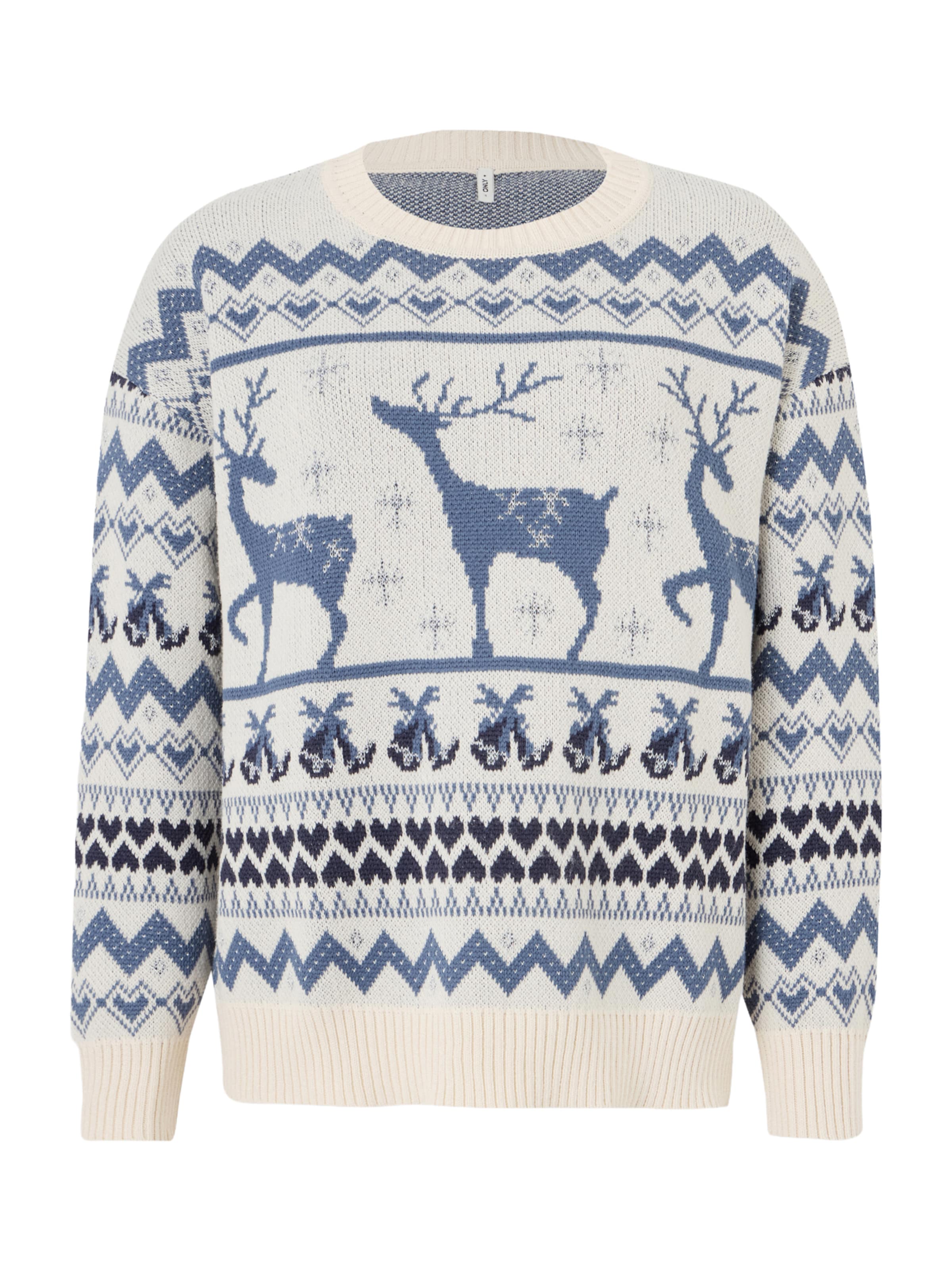 ONLY Kampsun 'XMAS', värv beež: eest vaates