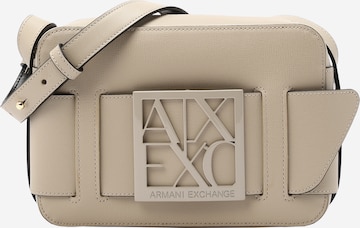 Borsa a tracolla di ARMANI EXCHANGE in beige: frontale