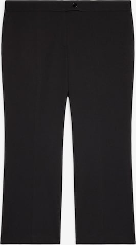 évasé Pantalon Fiorella Rubino en noir : devant
