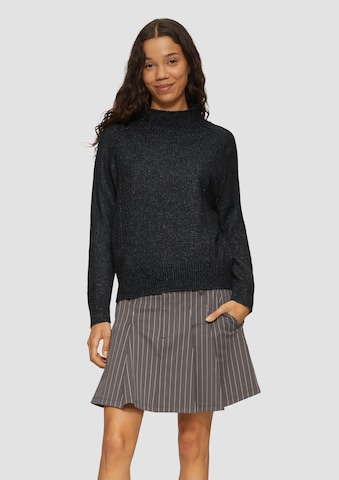 QS Pullover in Schwarz: Vorderseite