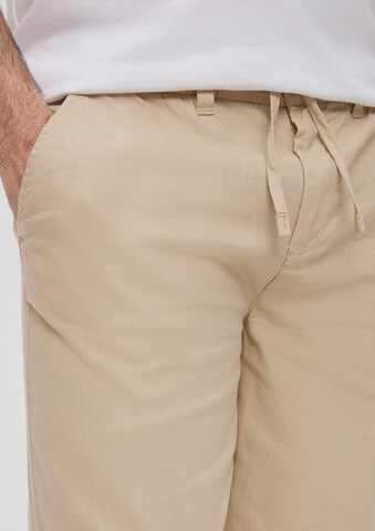 s.Oliver Men Big Sizes Loosefit Hose in Beige