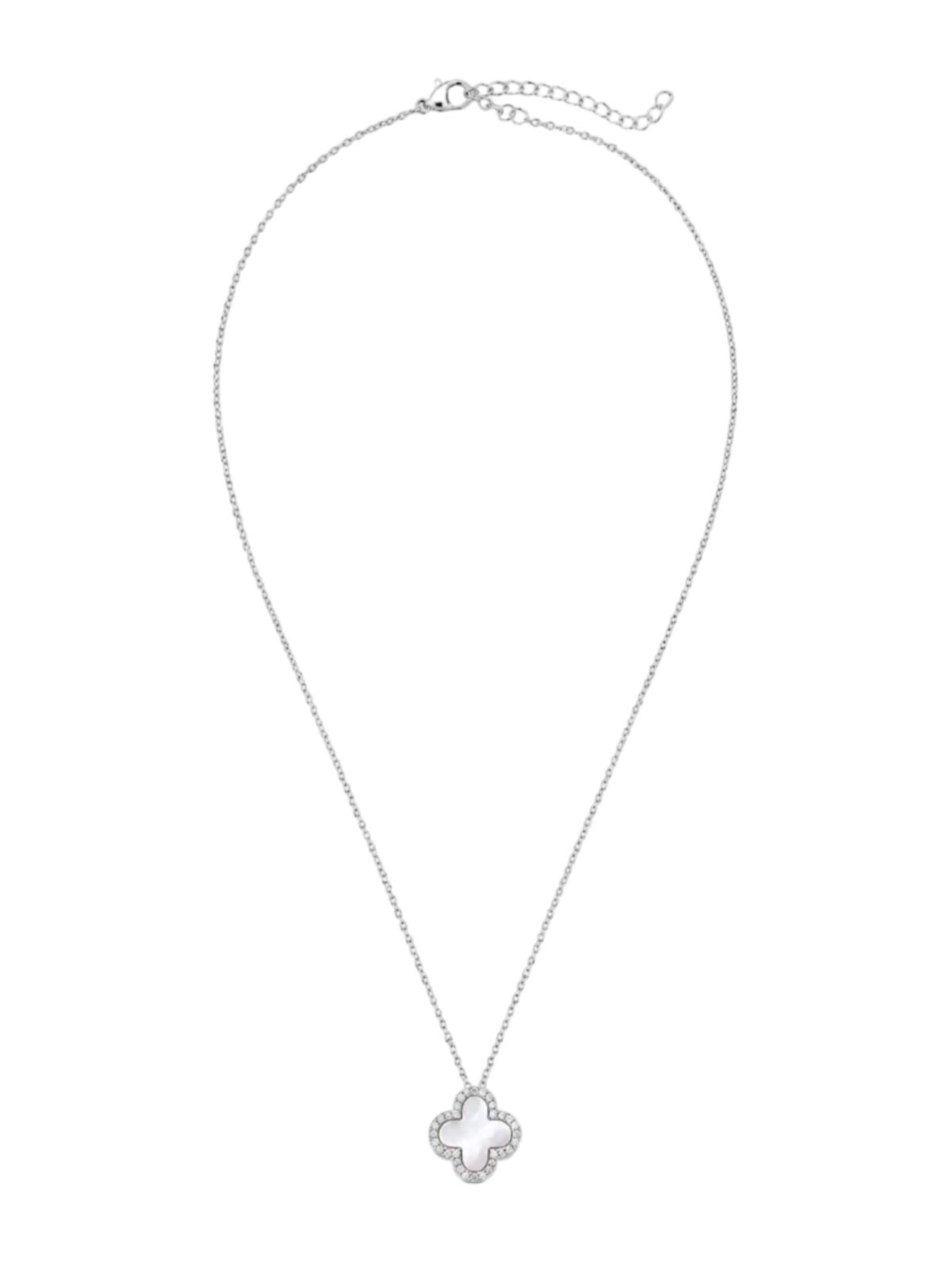 Cala Rose Necklace 'LARA' in Silver: front