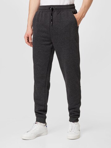 TOM TAILOR Tapered Pants 'BJARNI' in Black: front