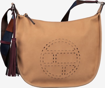 TOM TAILOR Schultertasche 'Ronda' in Beige: predná strana