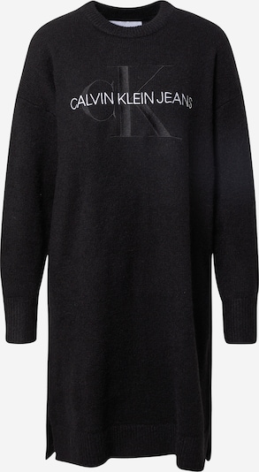 Calvin Klein Jeans Pletena haljina u crna / bijela, Pregled proizvoda