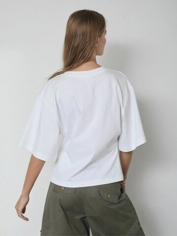 Haut ' ZengaCC ' co'couture en blanc