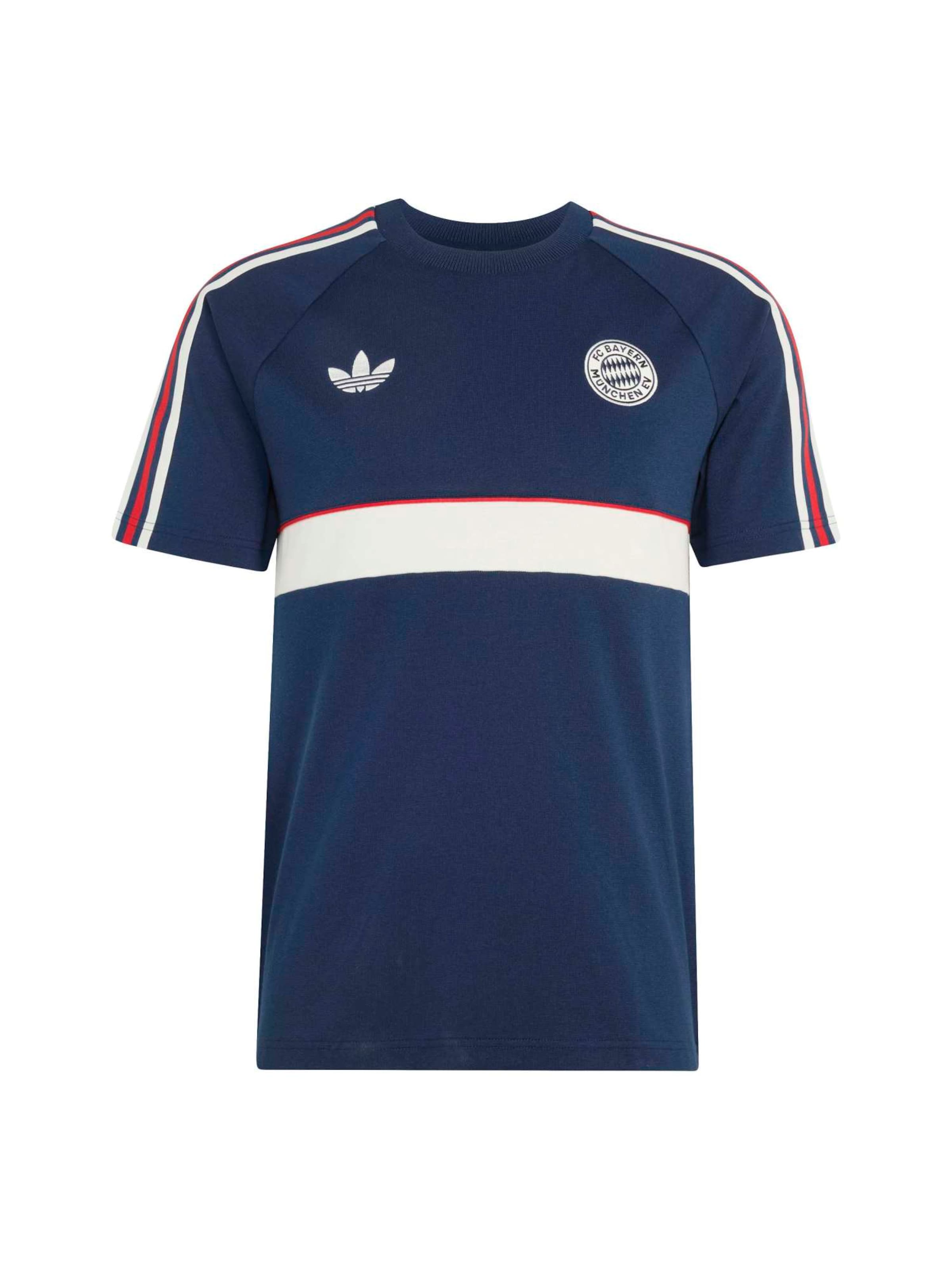 ADIDAS PERFORMANCE Функциональная футболка 'FC Bayern München' в размере M в Темно-синий / Красный / Белый, Обзор товара