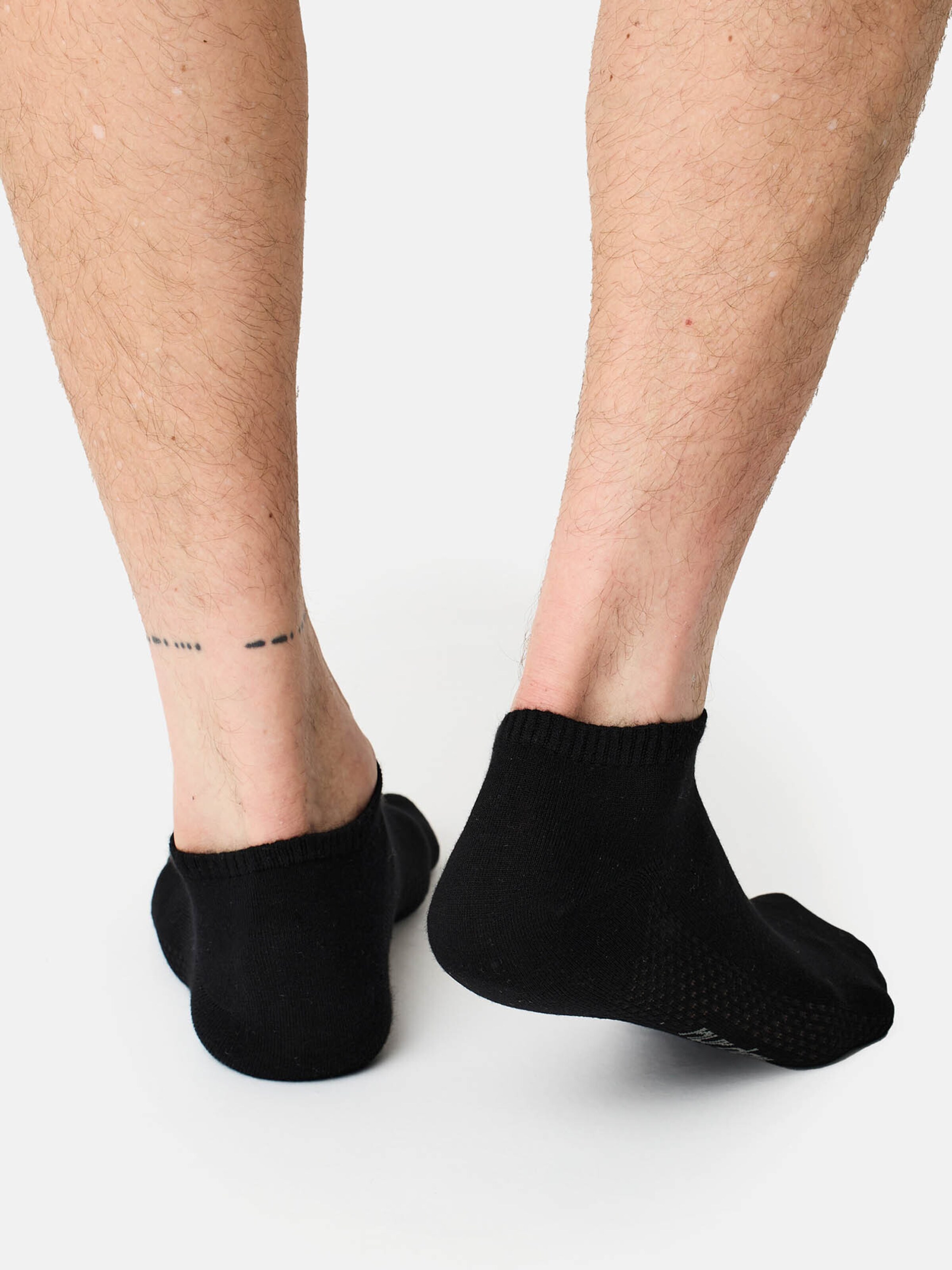 Nur Die Ankle socks ' Bambus ' in Black