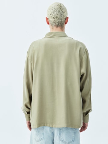VAMOS CLO Comfort Fit Košeľa 'Oceanside' - Zelená