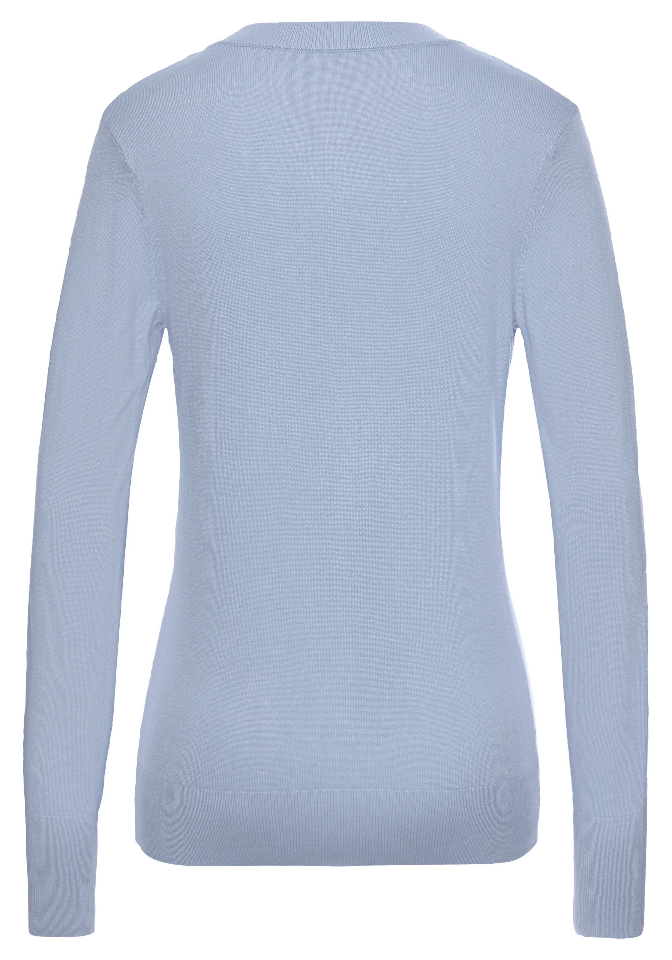 Frauen Große Größen VIVANCE Strickjacke in Hellblau - VP77871 Frauen Große Größen VIVANCE Strickjacke in Hellblau - VP77871