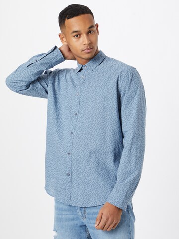 ESPRIT Regular fit Button Up Shirt in Blue: front