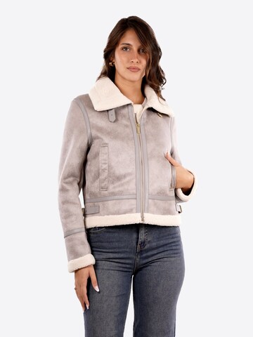 Yes Zee Winter Jacket 'Giubbino' in Grey