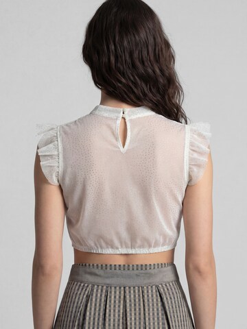 Blouse folklorique 'Kirchheim' SPIETH & WENSKY en blanc