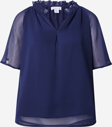 Wallis Blouse in Blauw: voorkant