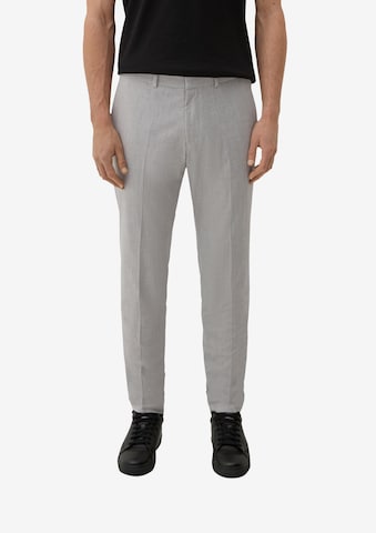 s.Oliver Slim fit Pleated Pants in Grey: front