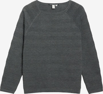 Pull-over QS en gris : devant