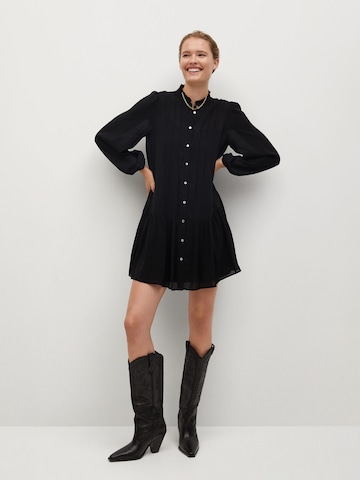 MANGO Shirt Dress 'Sofia' in Black