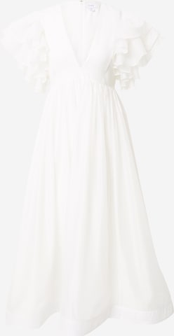 Coast Платье 'Ivory Mega Ruffle Full Skirted Dress' в Белый: спереди
