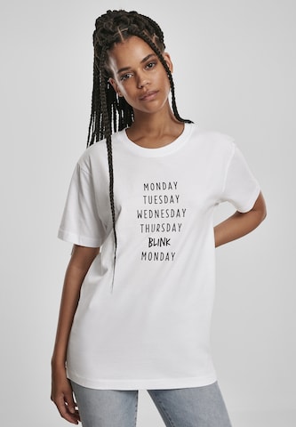 T-shirt oversize 'Blink Tee' Merchcode en blanc : devant