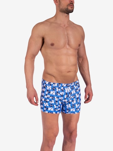 Shorts de bain ' BLU2350 Beachtrunks ' Olaf Benz en bleu : devant