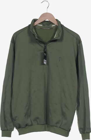 Golfino Sweatshirt & Zip-Up Hoodie in L-XL in Green: front
