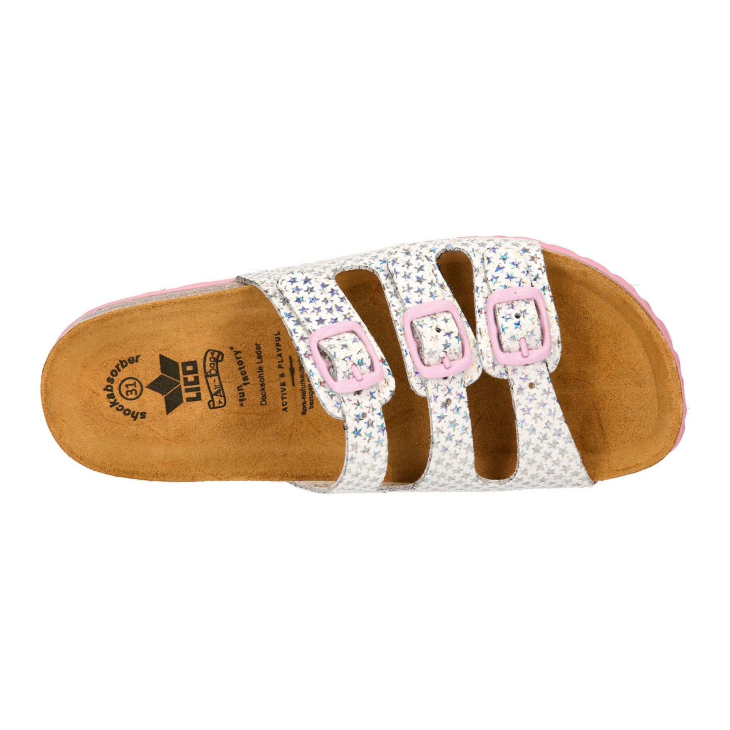 LICO Pantolette 'Bioline Starline' in Weiß