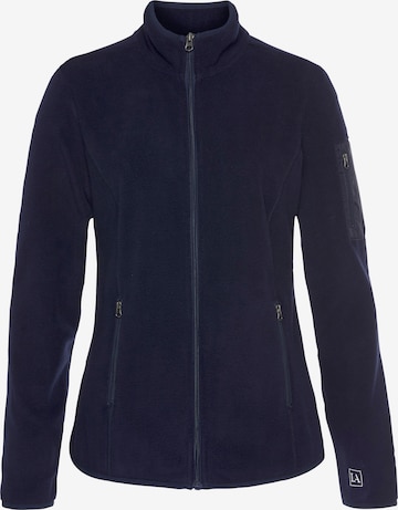 LASCANA Fleece jas in Blauw: voorkant