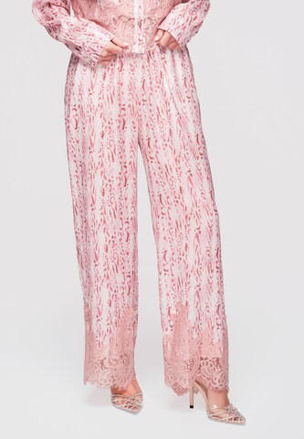 Ombre Wide leg Broek in Roze: voorkant