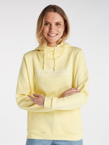 PROTEST Pullover 'CLASSIC LOGO HOODY'‌‌‌‌‌ in Gelb: Vorderseite