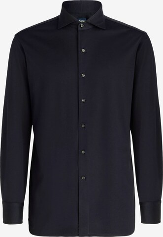 Coupe slim Chemise Boggi Milano en bleu : devant