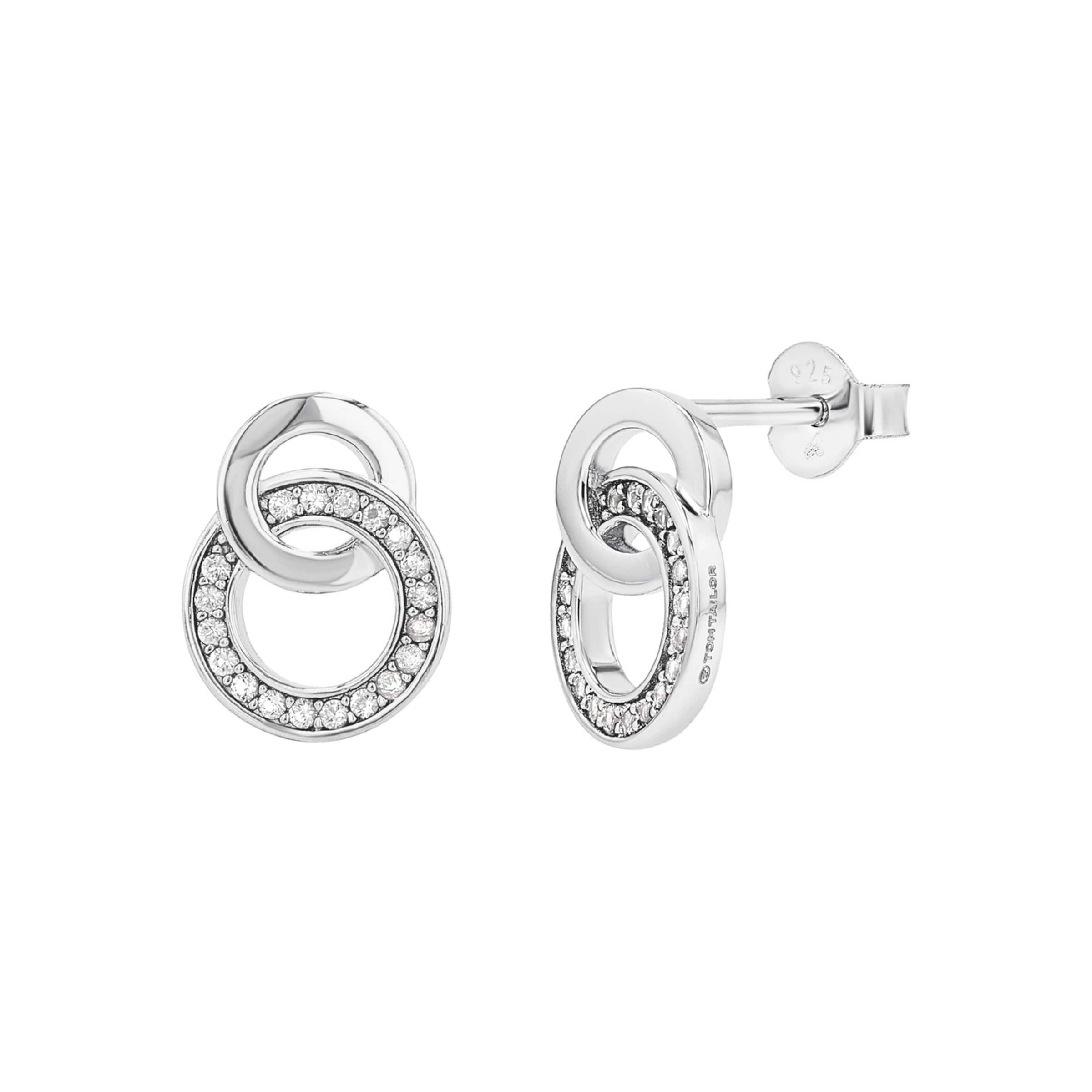 TOM TAILOR Ohrringe in Silber: Vorderseite