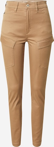 Jeans cargo G-Star RAW en beige : devant