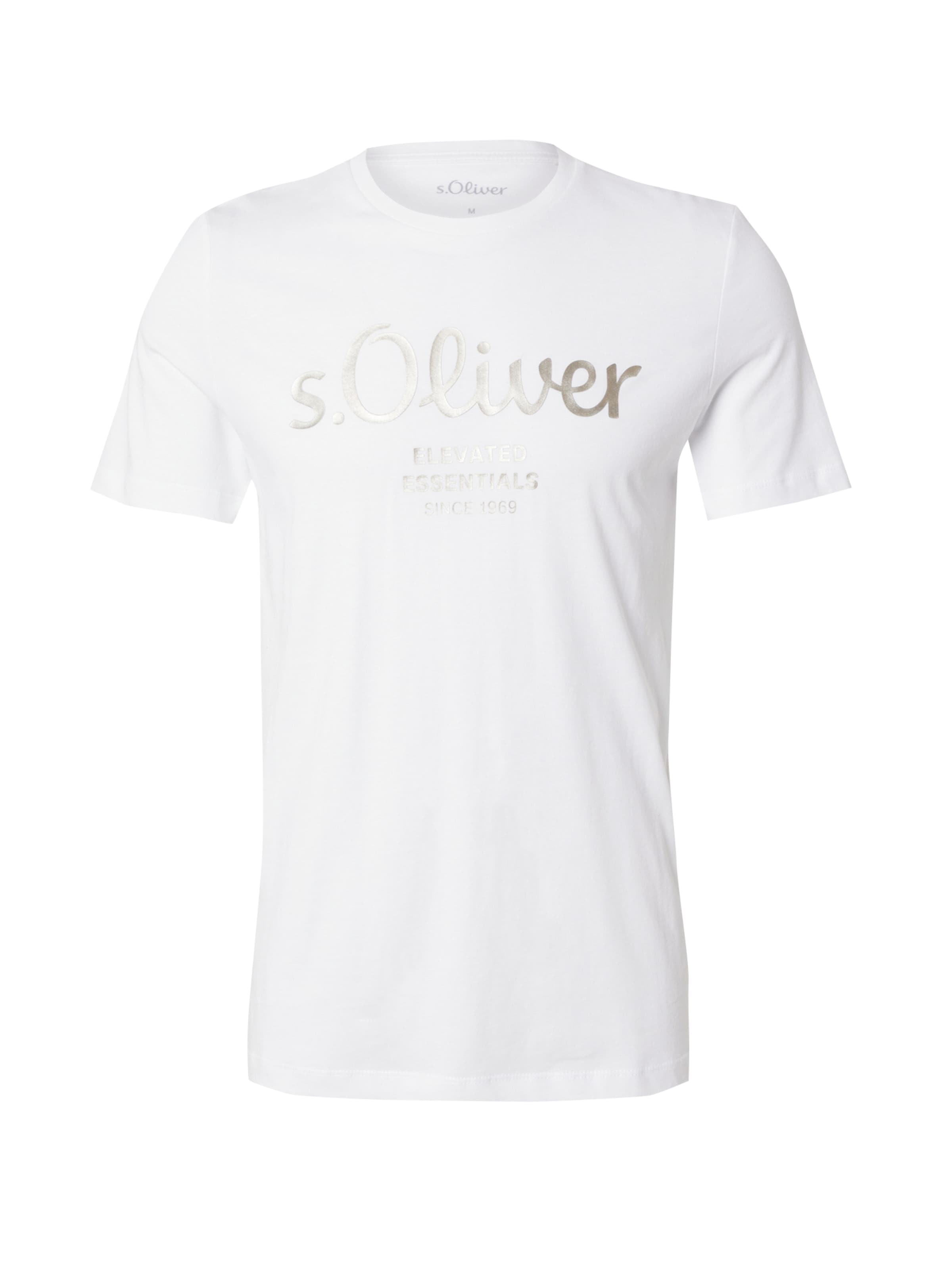 s.Oliver Shirt in Wit: voorkant