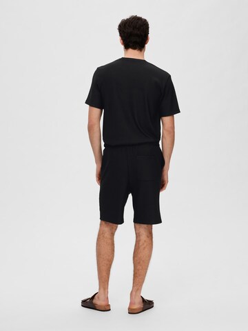 SELECTED Regular Broek in Zwart