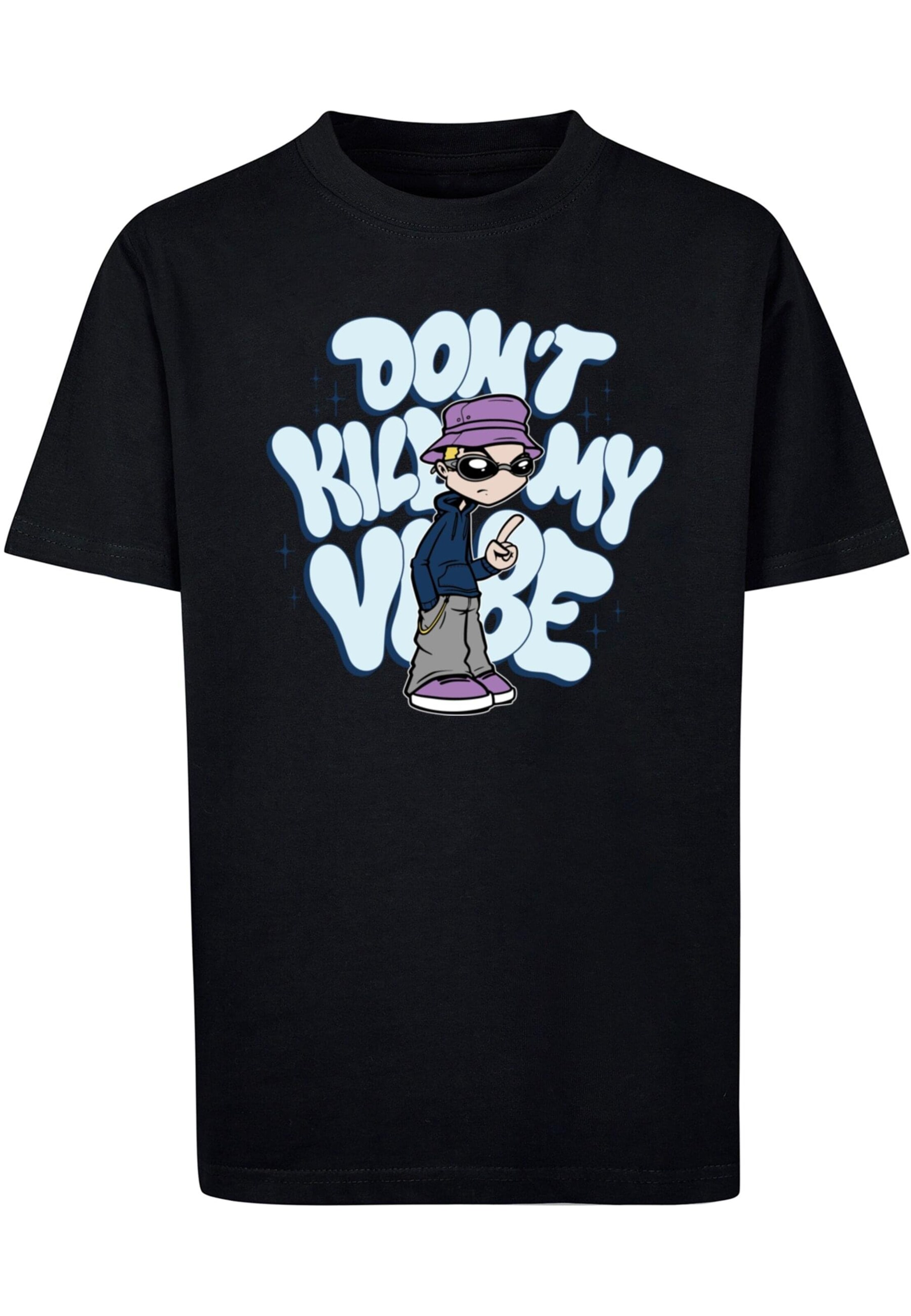 Mister Tee T-shirt 'Don't Kill My Vibe' i svart: framsida