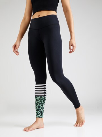 Skinny Pantaloni sportivi 'Jade' di Hey Honey in nero: frontale