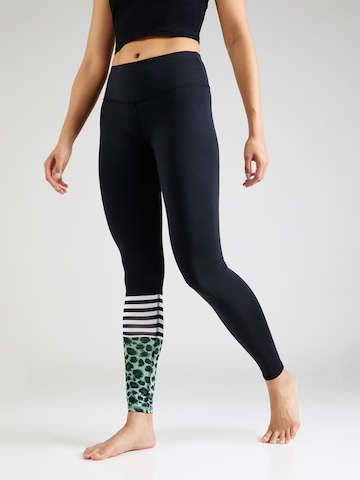 Hey Honey Skinny Workout Pants 'Jade' in Black: front