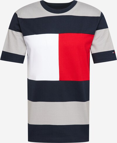 TOMMY HILFIGER Tričko - námořnická modř / šedá / červená / bílá, Produkt