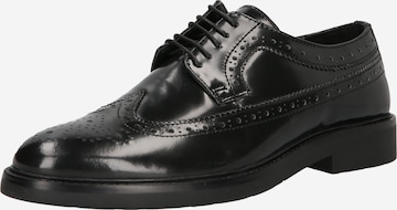 BURTON MENSWEAR LONDON Lace-Up Shoes in Black: front